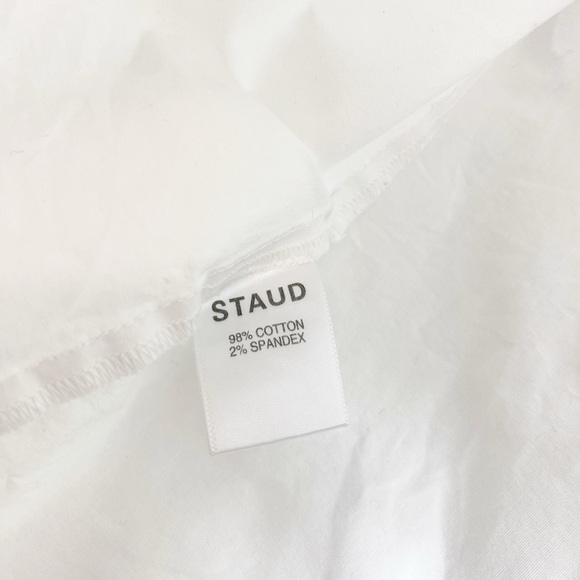 STAUD Luna Puff-Sleeve Peplum Top - Picture 11 of 11